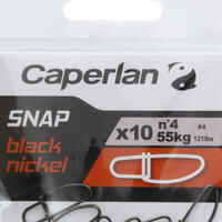 FISHING SNAP SNAP BLACK NICKEL X10