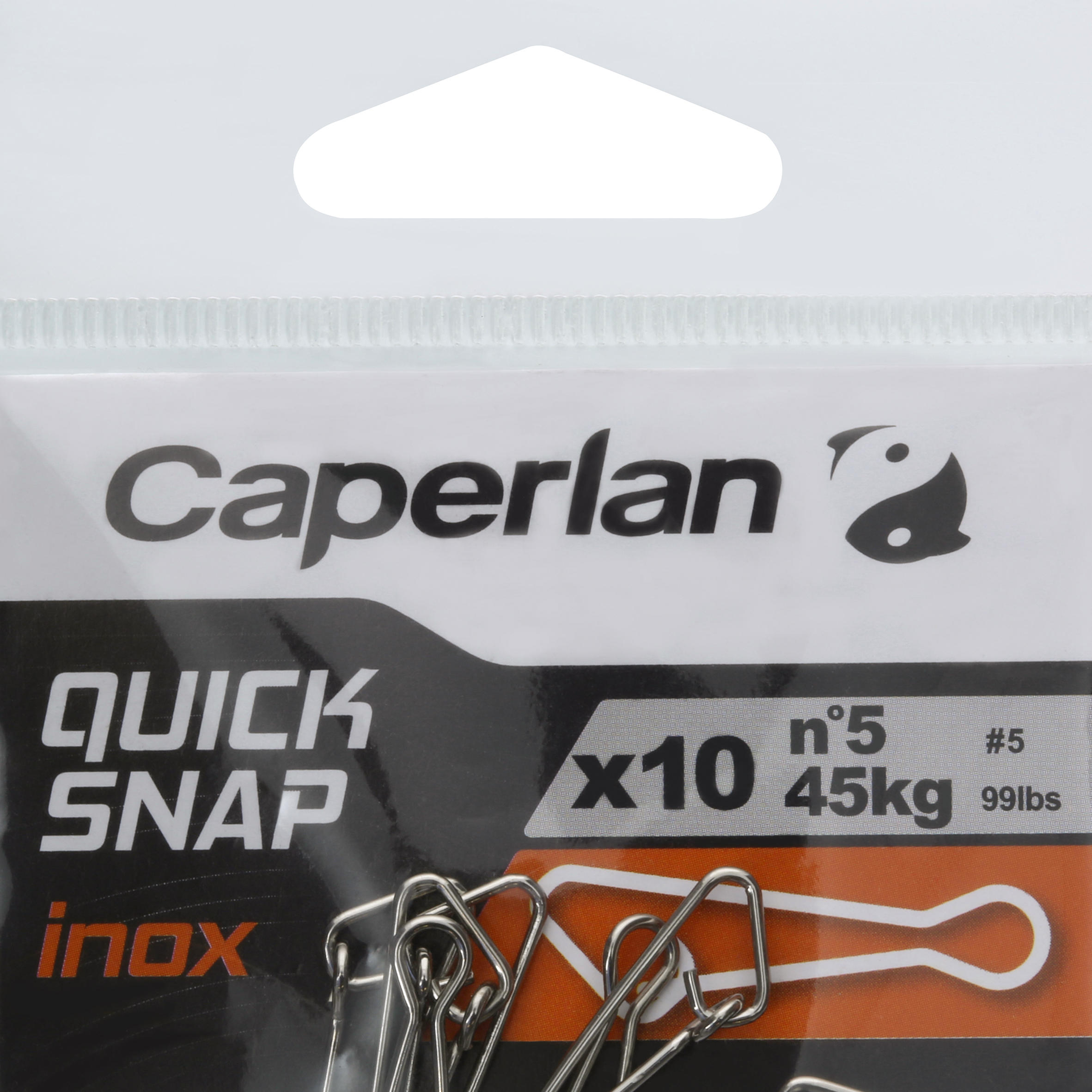 STAINLESS STEEL QUICK SNAP FISHING CLIP X10 5/6