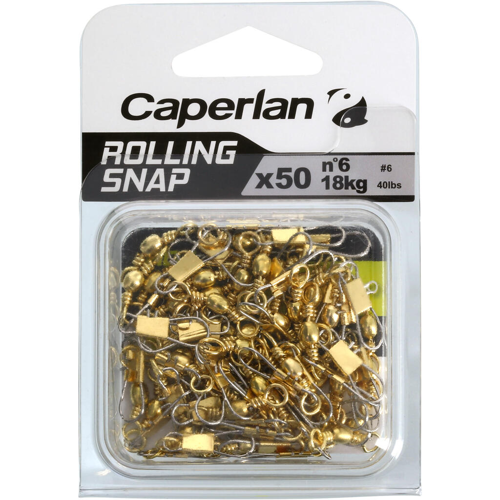 STAINLESS STEEL ROLLING SNAP BRASS FISHING SWIVEL SW X50
