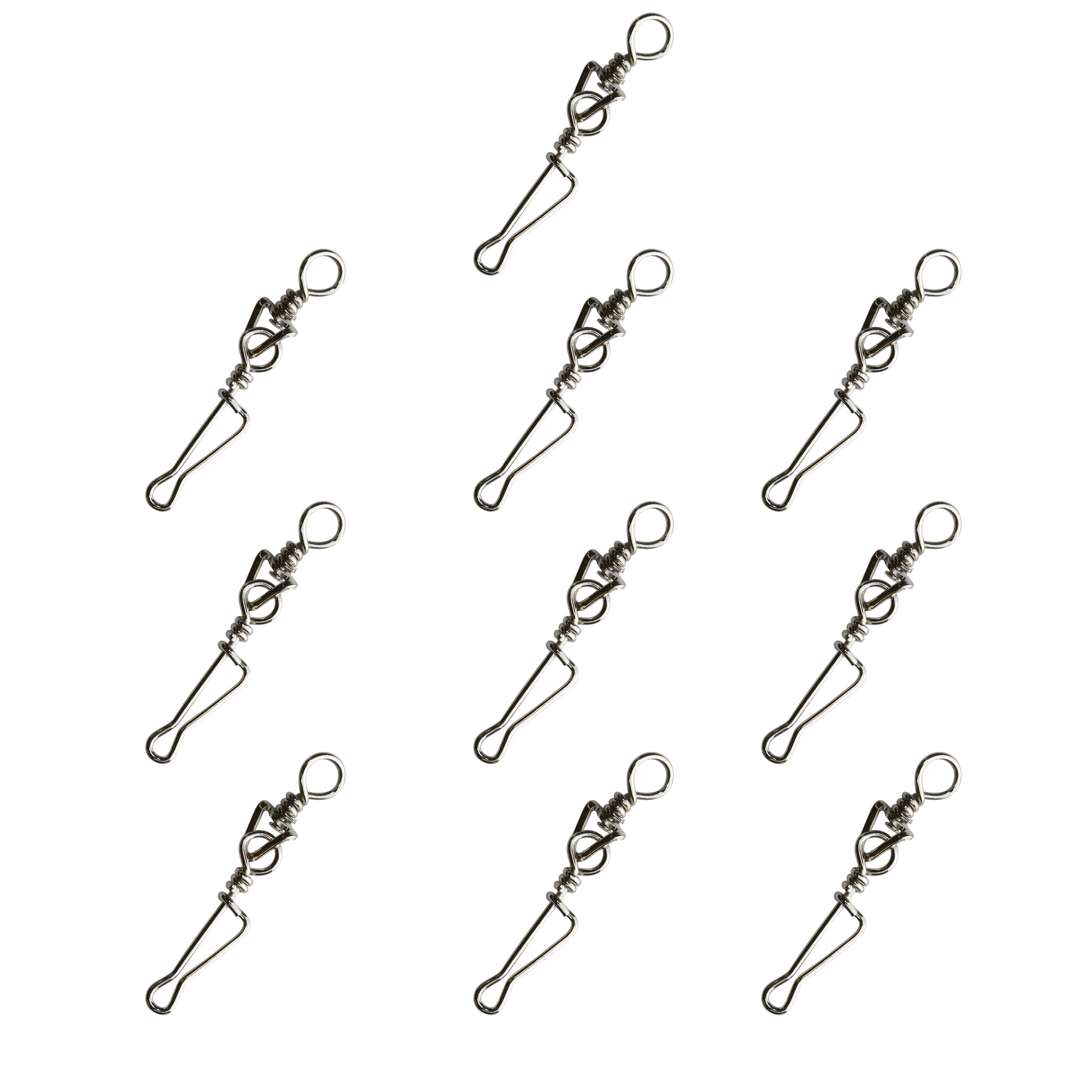 

Stainless Steel Swivel Clip Rolling Snap -  By CAPERLAN | Decathlon, Silver