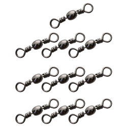 ÉMERILLON BARIL PÊCHE SWIVEL BLACK NICKEL X10