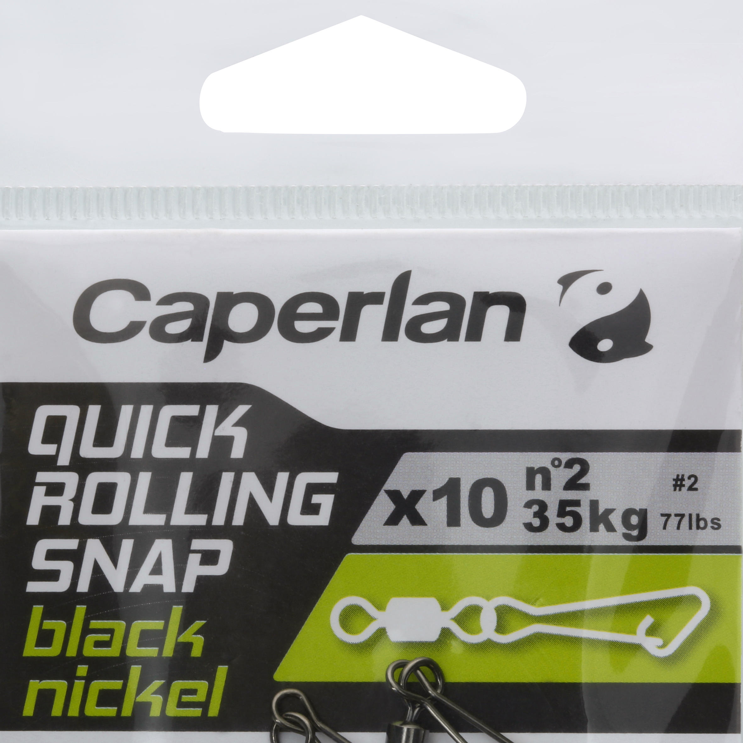 QUICK ROLLING SNAP BLACK N SWIVEL CLIP - CAPERLAN