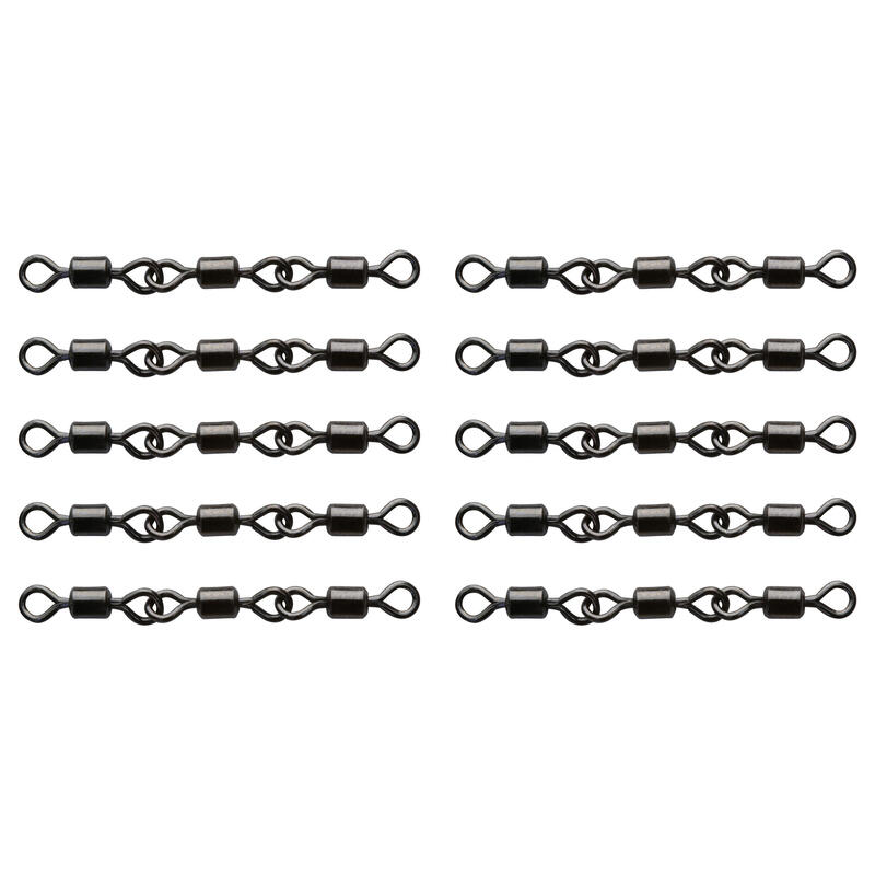 Obratlík Treble Rolling Black Nickel 10 ks