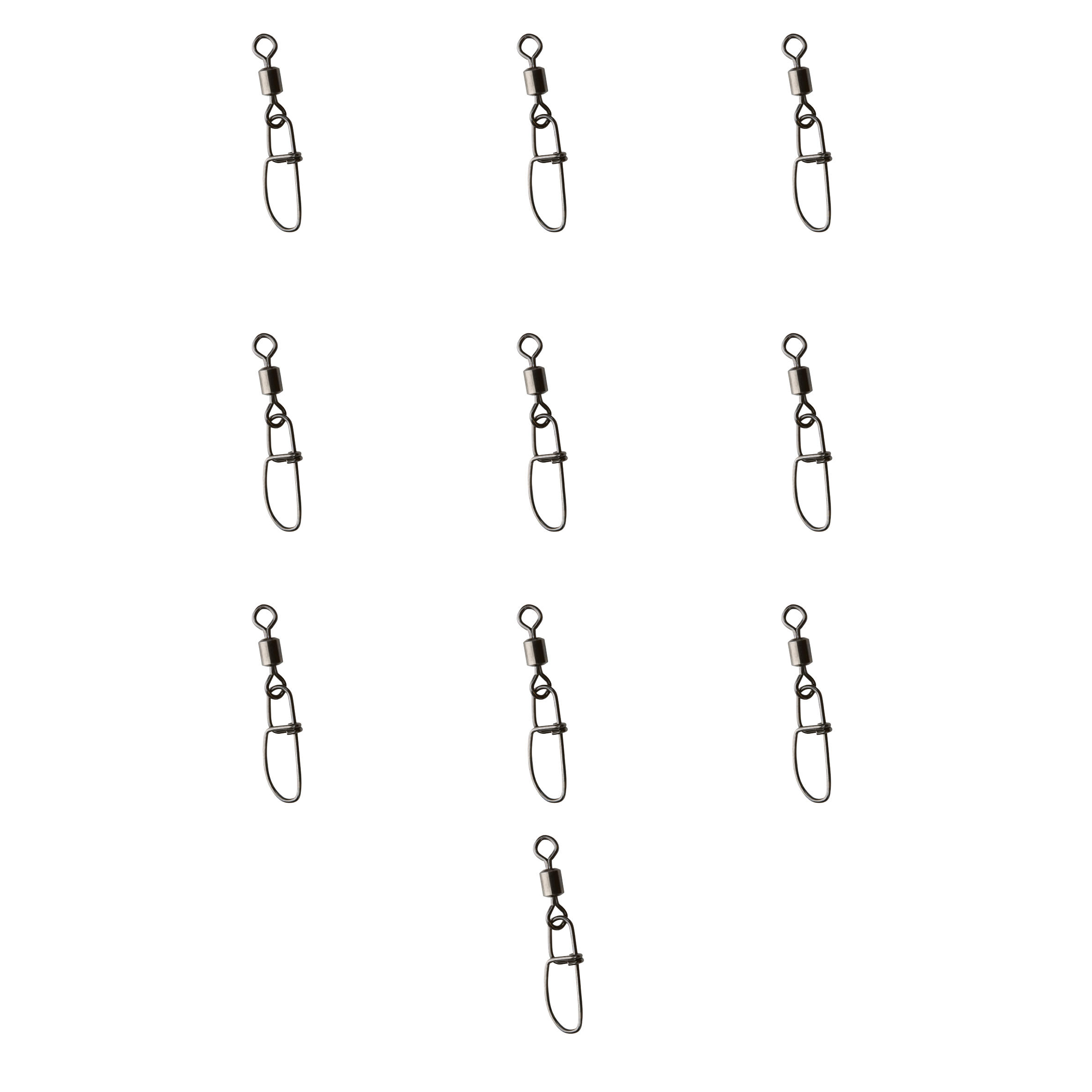 Wirbel Rolling mit Karabiner Snap Black Nickel 2/3