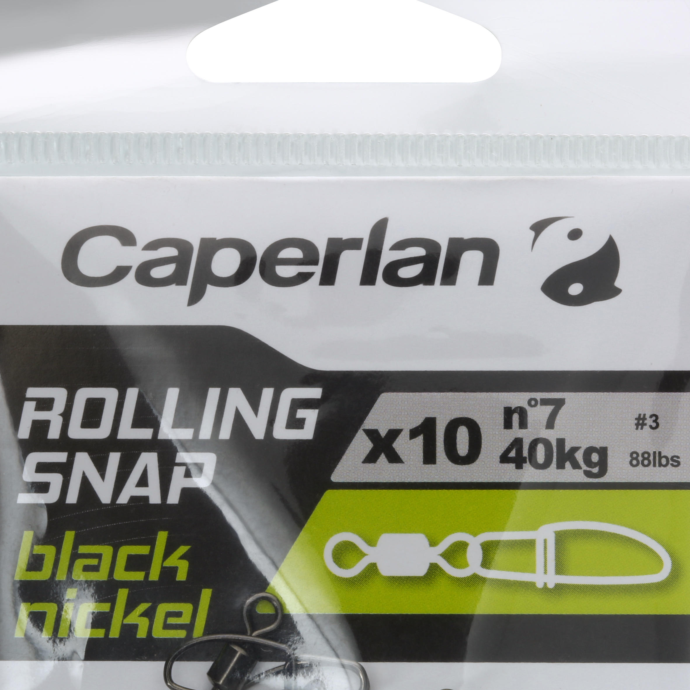 Black nickel snap swivel - CAPERLAN