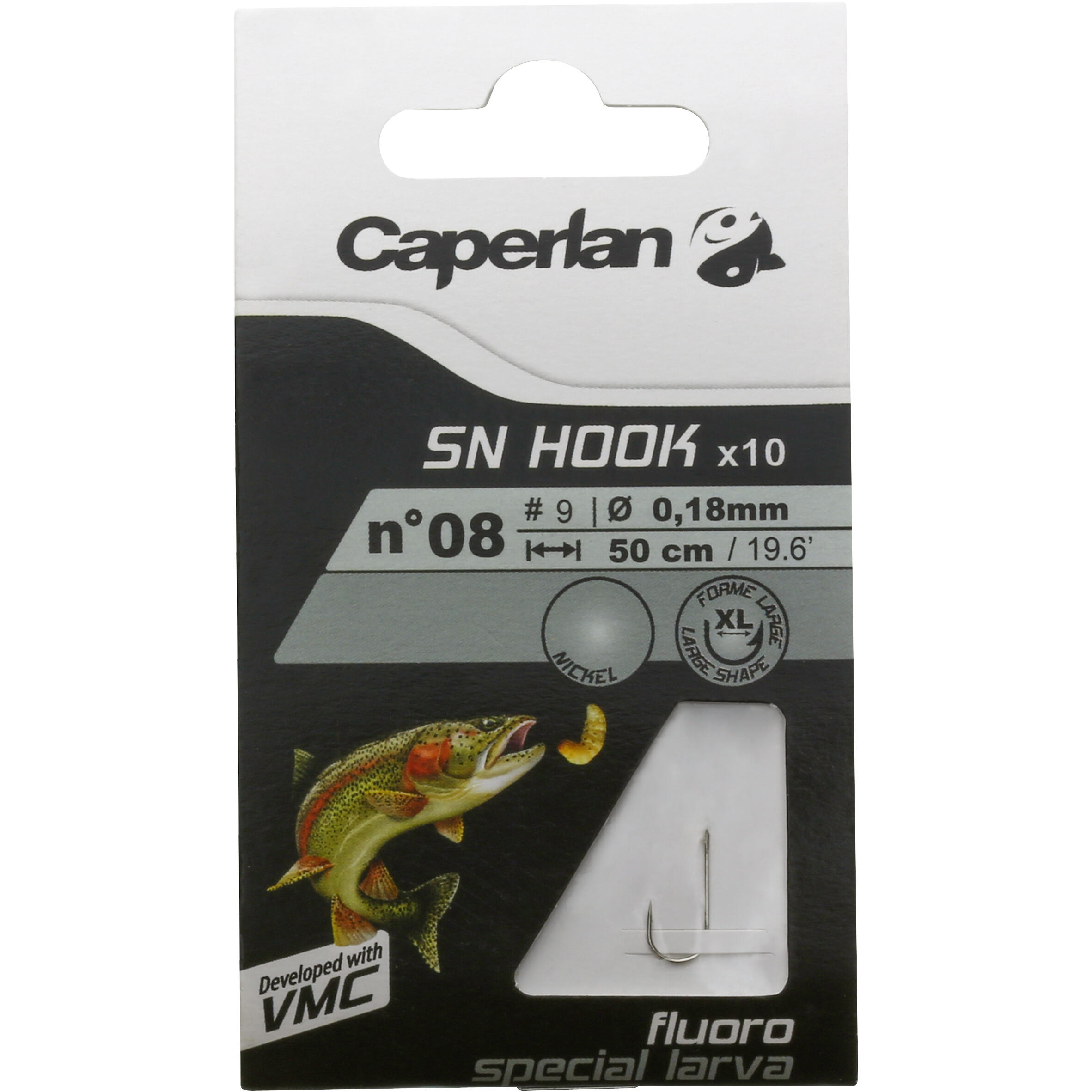 Caperlan Gemonteerde Vishaken Sn Hook Fluoro Larven caperlan kopen in de aanbieding