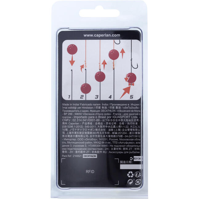 Lot De 5 Stopers V En Plastique Pour Bouillettes De Carpe - 8.9x5.3cm Blanc - Évite La Chute Des Appâts