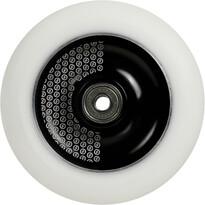 Колесо для самоката для фристайла из пу с алюминиевым сердечником 110 мм черно-белое Oxelo