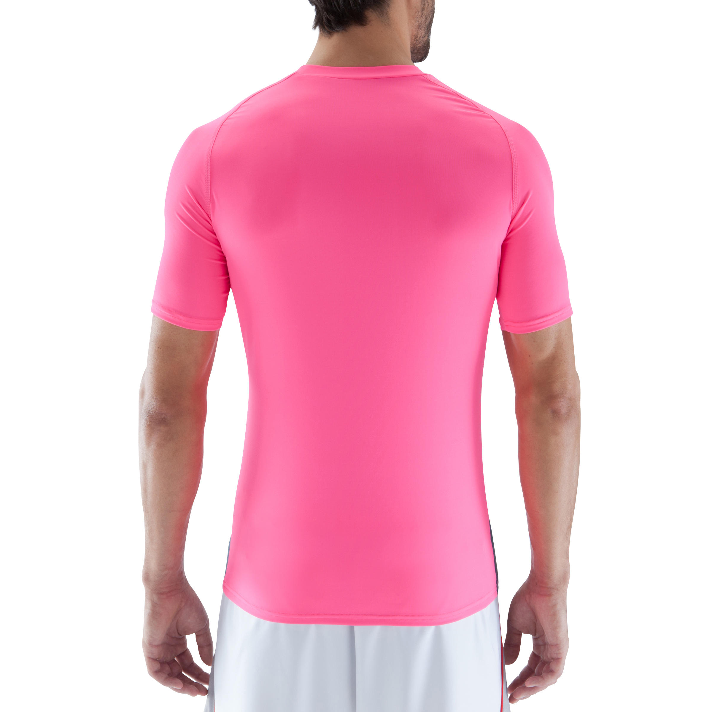 Keepdry 100 Adult Breathable Short Sleeve Base Layer - Pink Navy Blue 4/12
