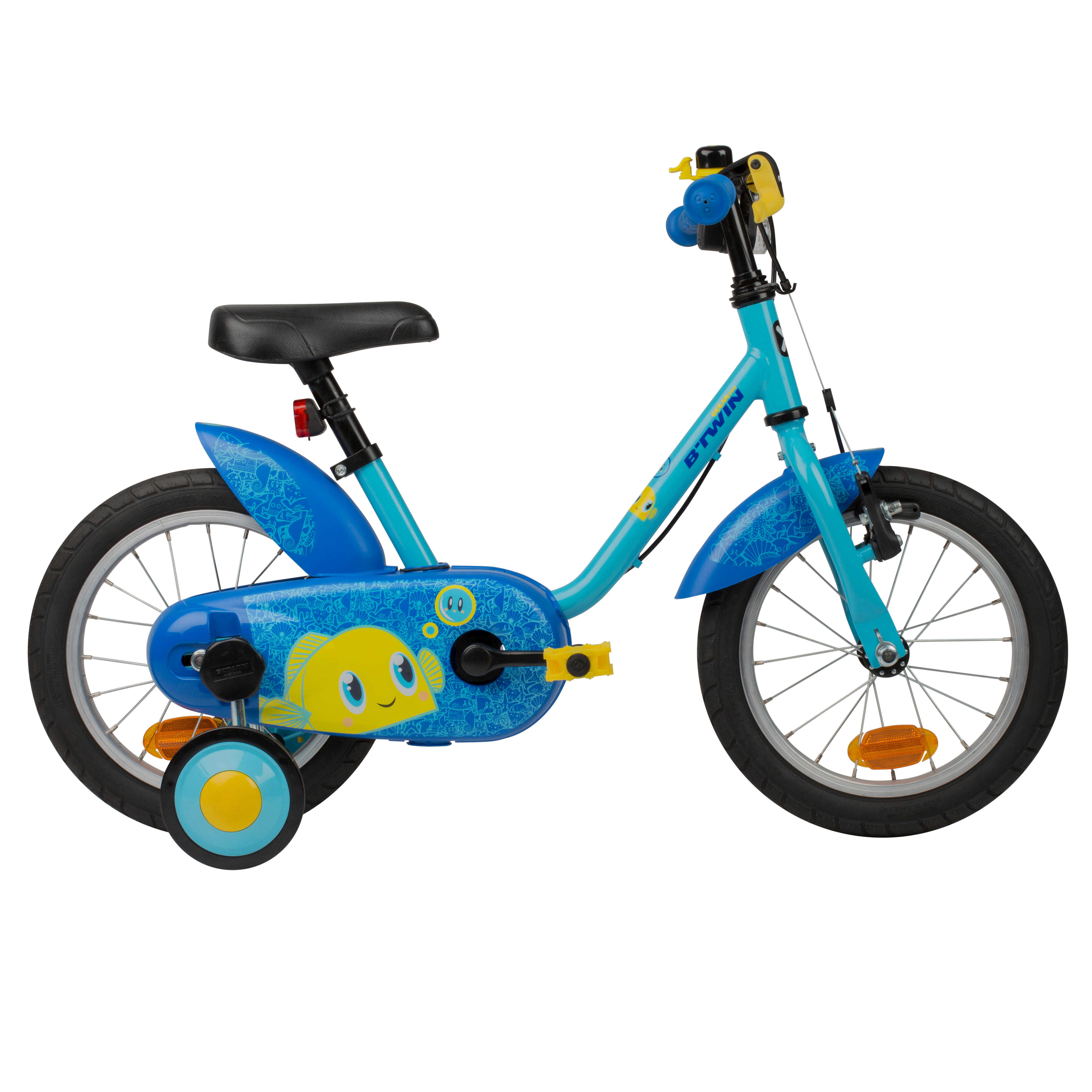 Kinderfahrrad 14 Zoll Ocean 500 blau Btwin DECATHLON