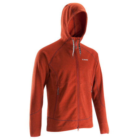 sweat homme hoodie rouge simond