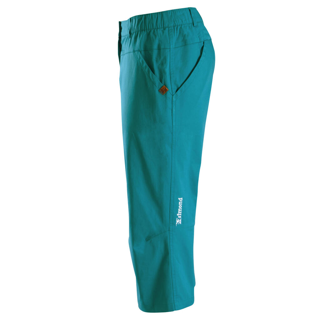 Kletterhose 3/4 Stretch Vertika Damen blau