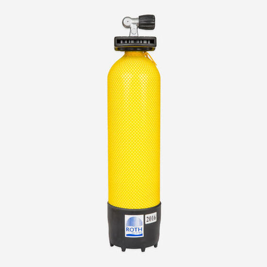 Bouteille de plongée sous-marine 6 litres 230 bars jaune