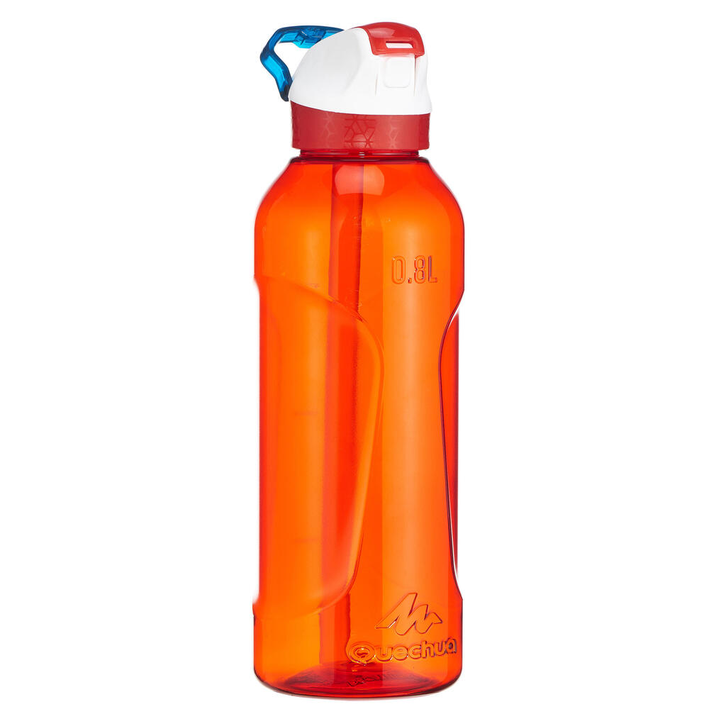 Tritan 0.8 litre hiking bottle 900 snap lid with pipette - red