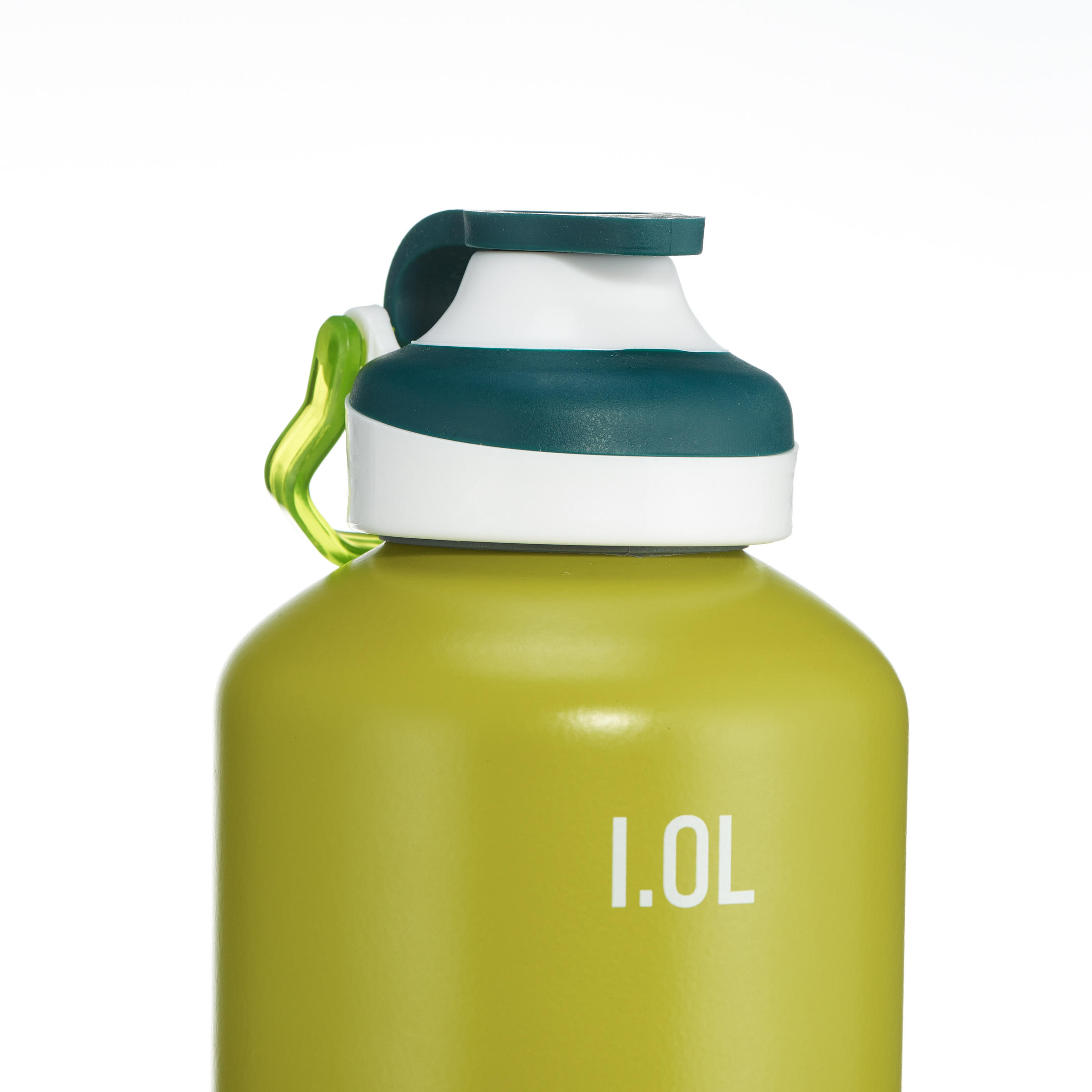 

Aluminium Bottle 1 L with Quick Opening Top - Green By QUECHUA | Decathlon