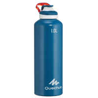 500 Quick-Opening Aluminium 1.L Hiking Flask - Blue
