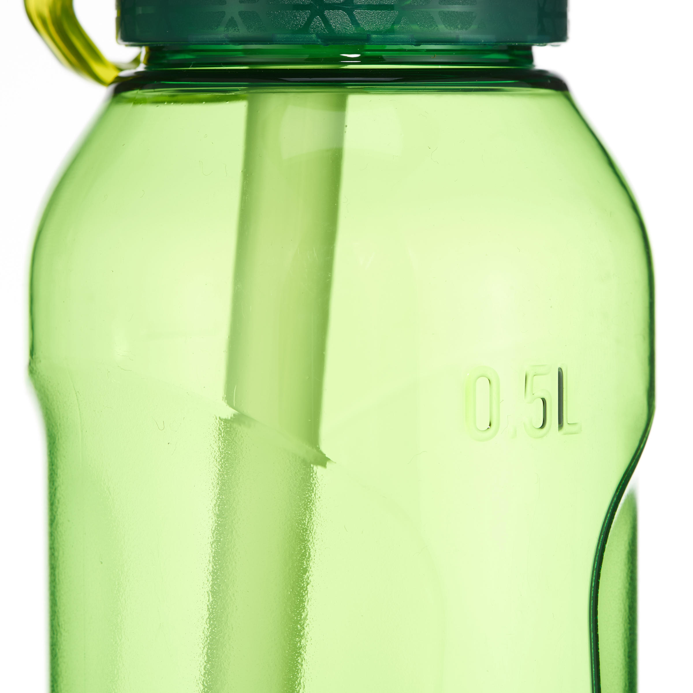 Hiking Water Bottle Instant Stopper with Straw 900 Tritan 0.5 Litre - Green 8/8