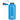 Hiking water bottle 900 with snap-on lid w. integral straw 0.6 L -blue aluminium