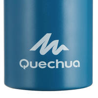 Cantimplora Botella Aluminio Camping Quechua 500 Apertura Fácil 1Litro Azul