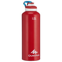 500 Quick-Opening Aluminium 1.L Hiking Flask - Red