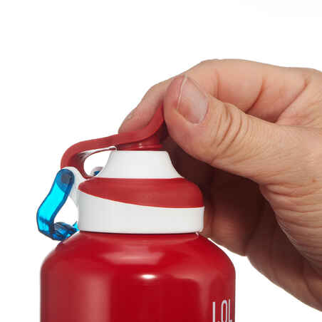 Trinkflasche 500 Schnellverschluss Aluminium 1 Liter rot