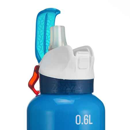 0.6L Quick-Opening Aluminium Bottle - Blue