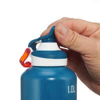 500 Quick-Opening Aluminium 1.L Hiking Flask - Blue