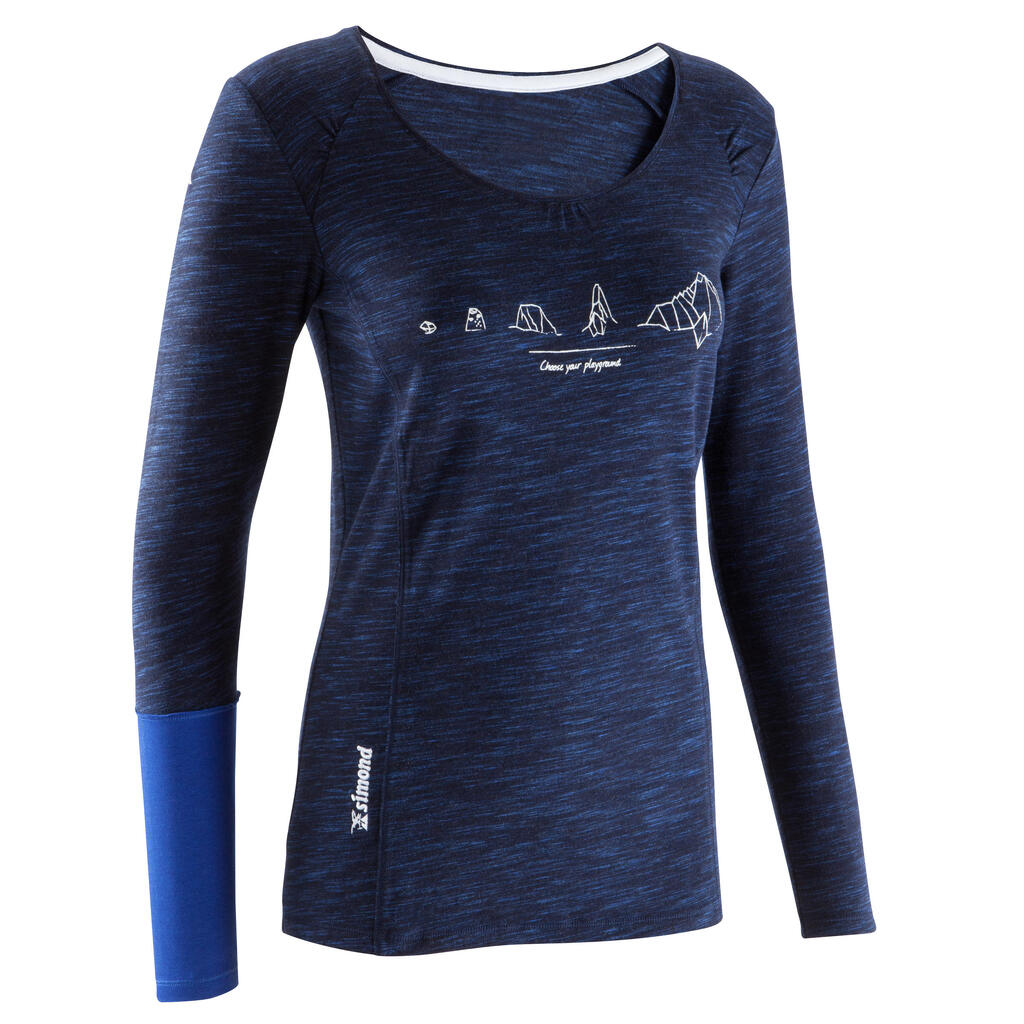 Choose You Playground Women's Long Sleeve T-Shirt - Dark Indigo