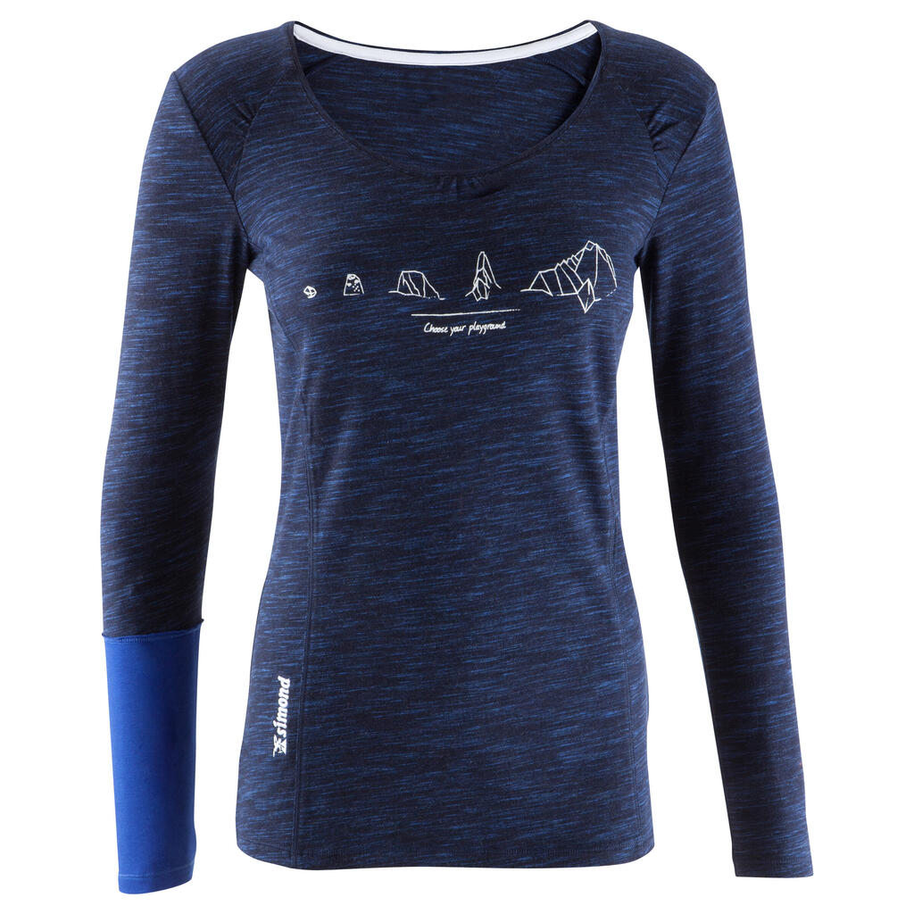 Choose You Playground Women's Long Sleeve T-Shirt - Dark Indigo