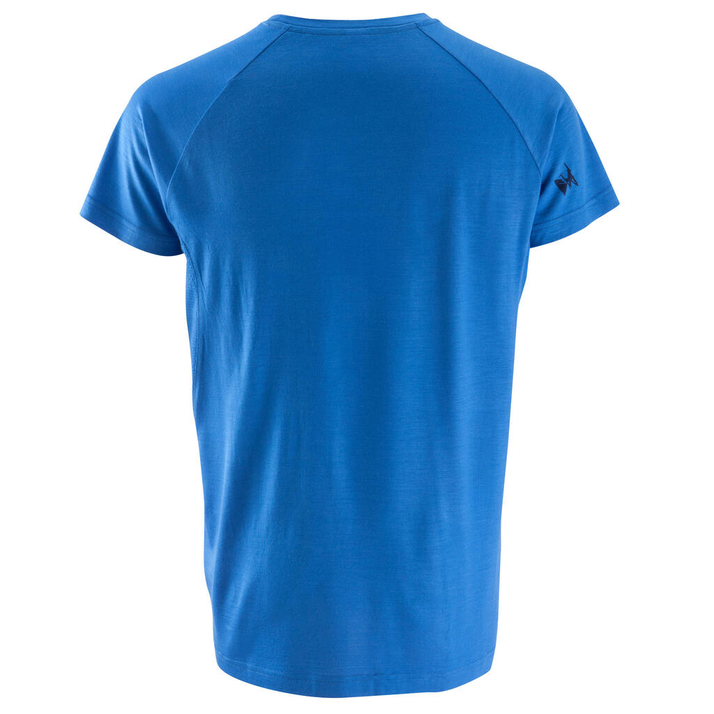 Identity Men's Merino Wool T-Shirt - Electric Blue 