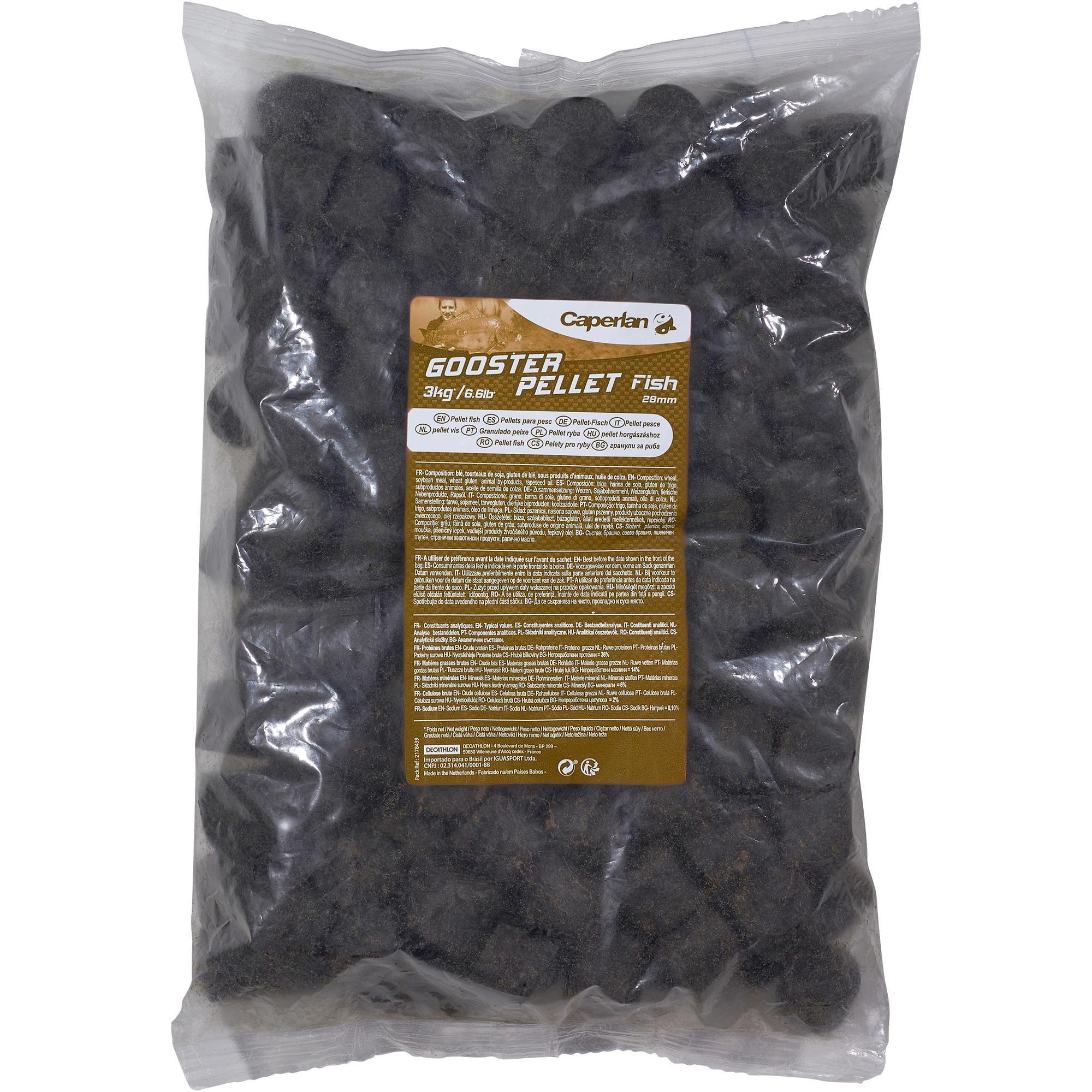 PELLETS catfish and carp fishing GOOSTER FISH 28MM 3kg