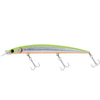 Poisson nageur Saxton slim 125 holo lemon pêche en mer