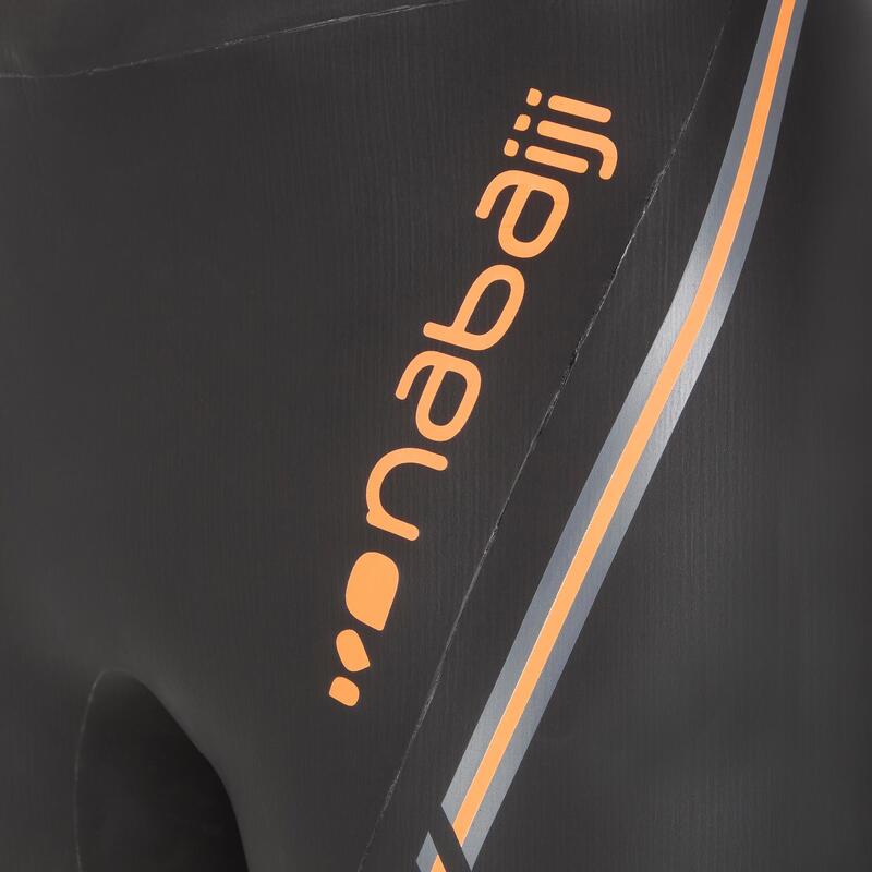 Boxeri tip jammer înot neopren 4 mm Negru-Portocaliu Bărbați 
