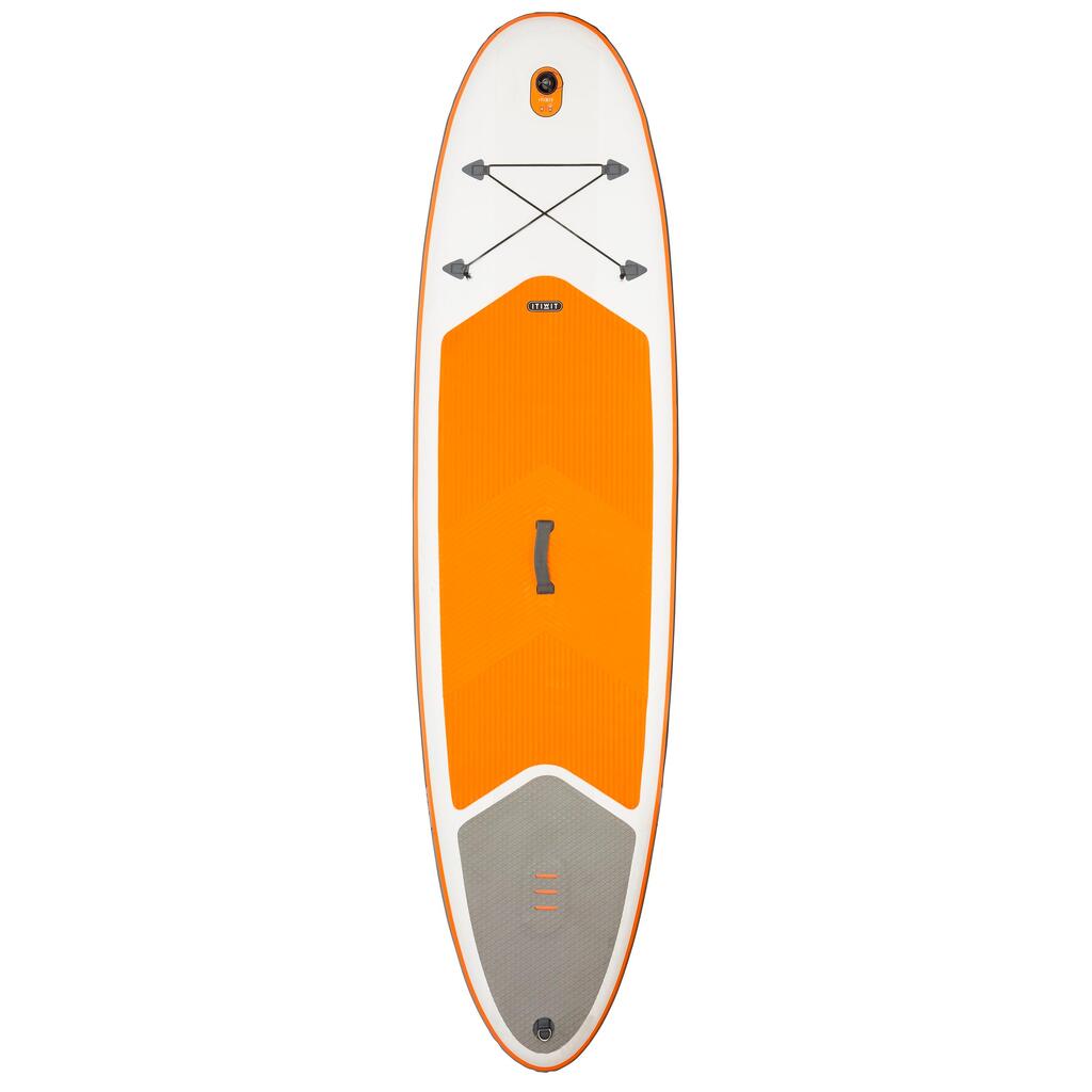 Nafukovací paddleboard na turistiku 100 / 9'8 oranžový