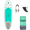 STAND UP PADDLE GONFLABLE DE RANDONNÉE DÉBUTANT / 8'9 VERT
