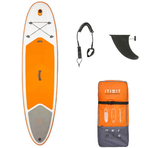 
      Nafukovací paddleboard na turistiku 100 / 9'8 oranžový
  