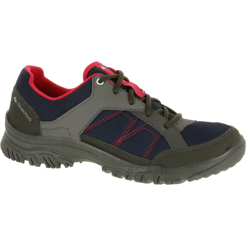 Women's walking shoes - NH100 - Navy