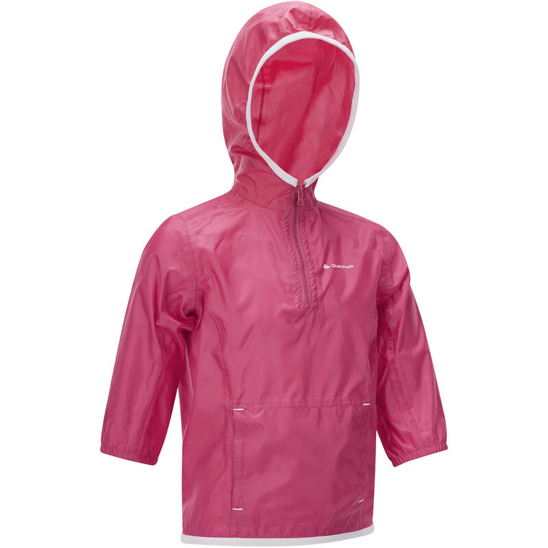 Veste imperméable de randonnée ENFANT Raincut rose Veste imperméable de randonnée ENFANT Raincut rose