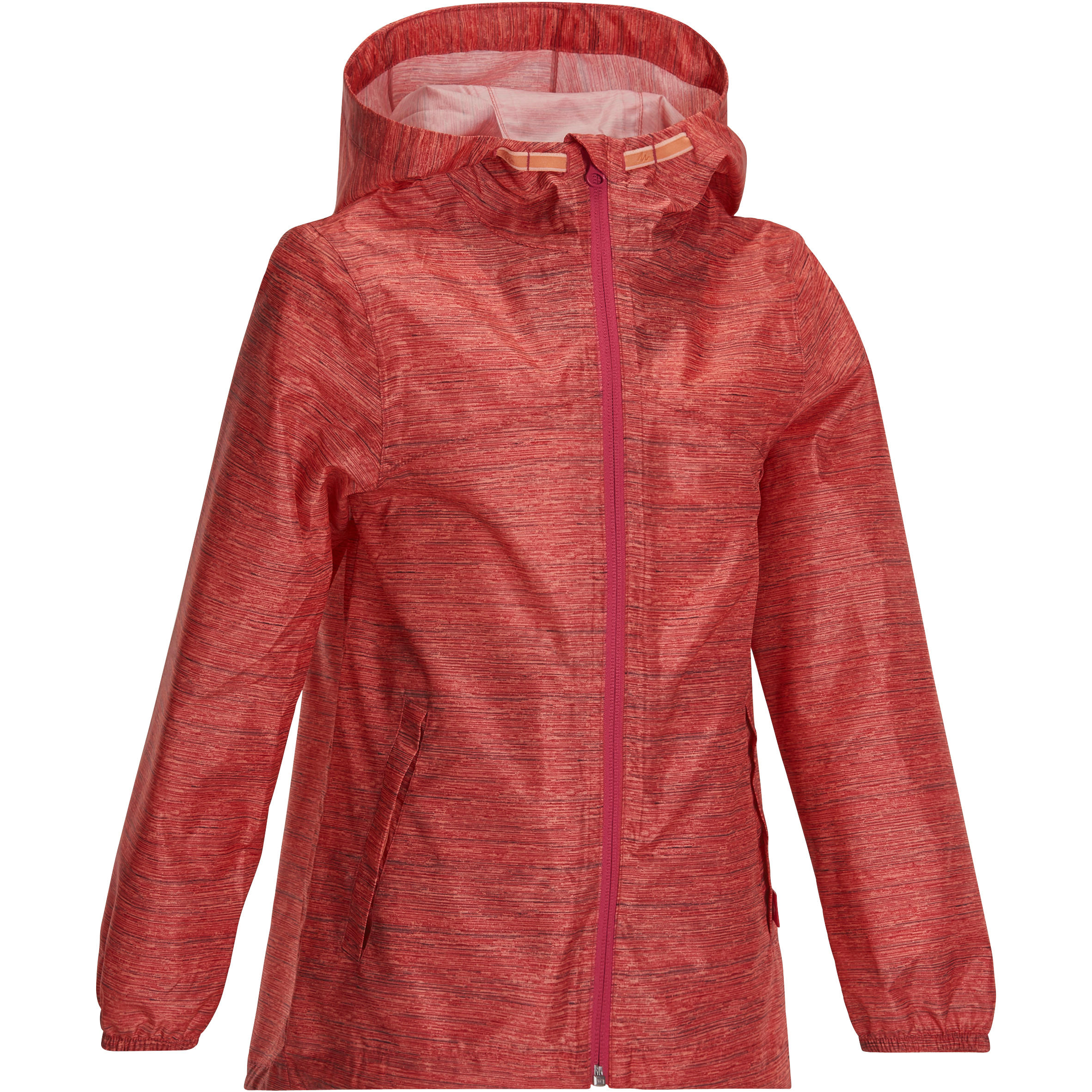 QUECHUA Hike 100 Girl's Waterproof Hiking Jacket - Pink