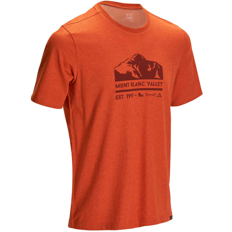 NH500 Men's Country Walking T-shirt - Heathered Brick