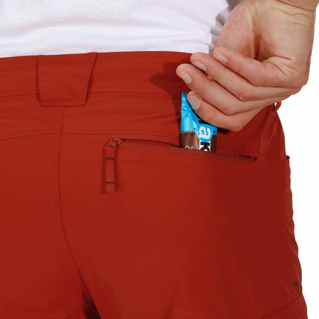 Wandershorts Forclaz 100 Herren rot