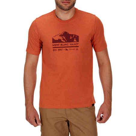 NH500 Men's Country Walking T-shirt - Heathered Brick