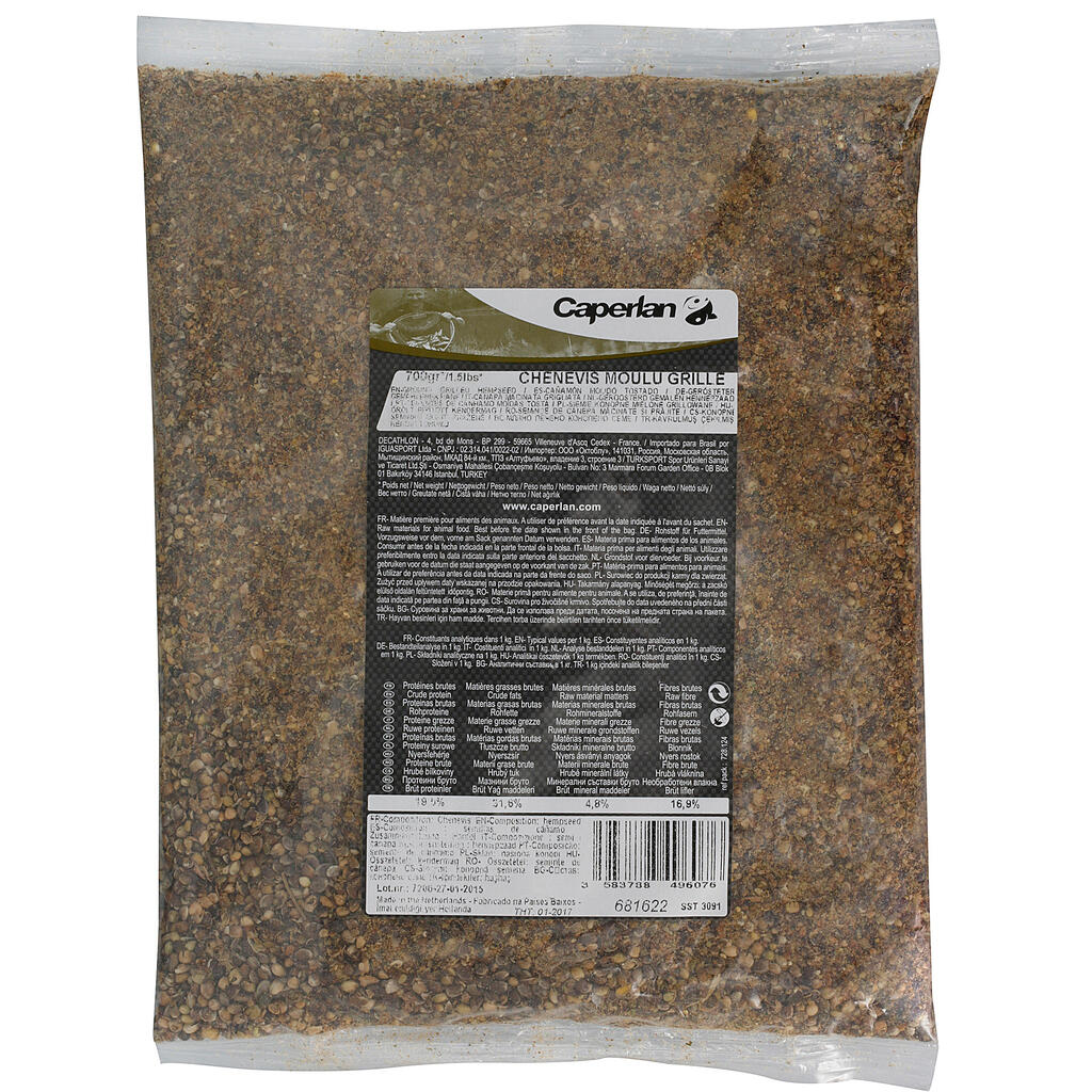 GRILLED HEMP GROUNDBAIT 700 G still fishing meal