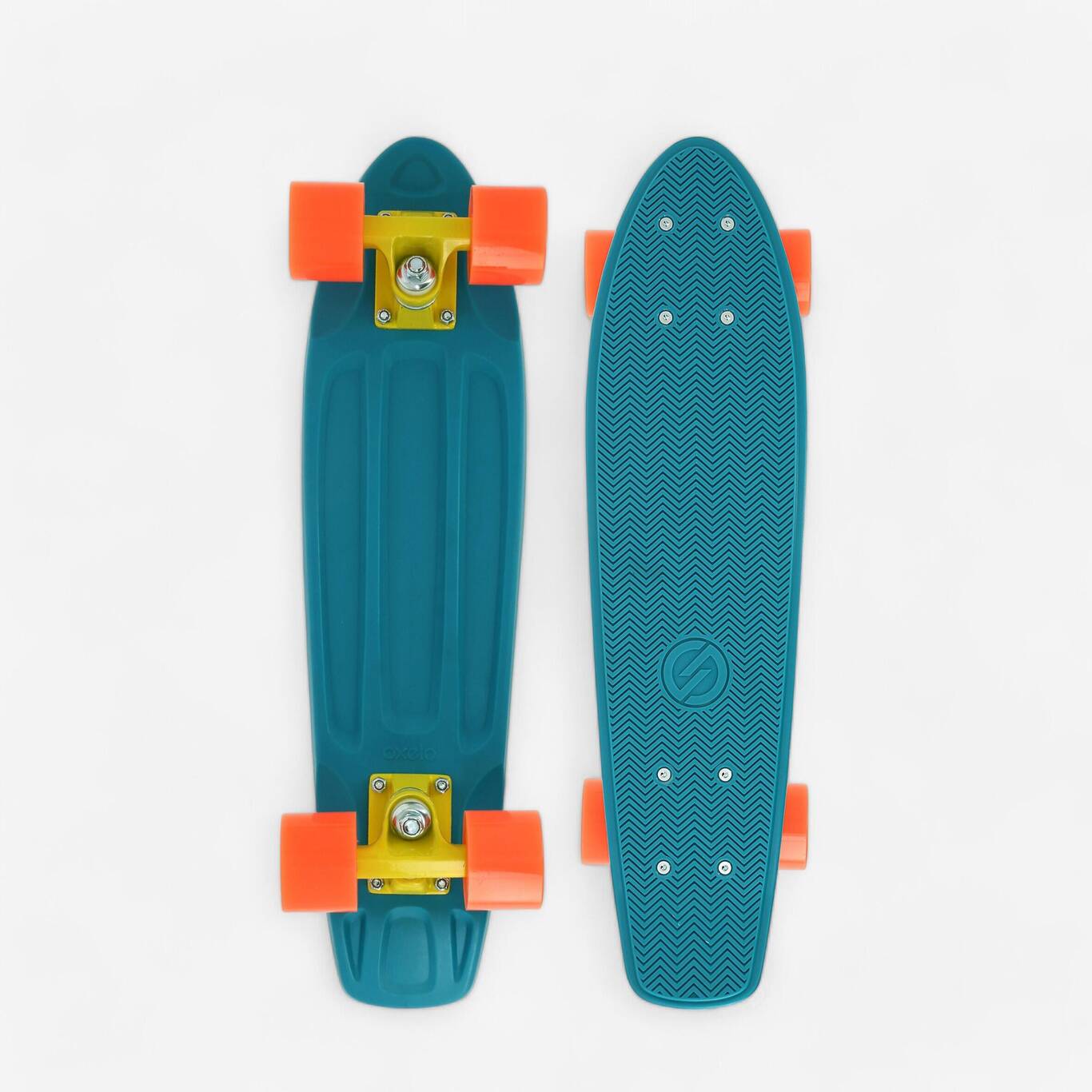 Cruiser Skateboard Yamba 100 - Blue/Coral