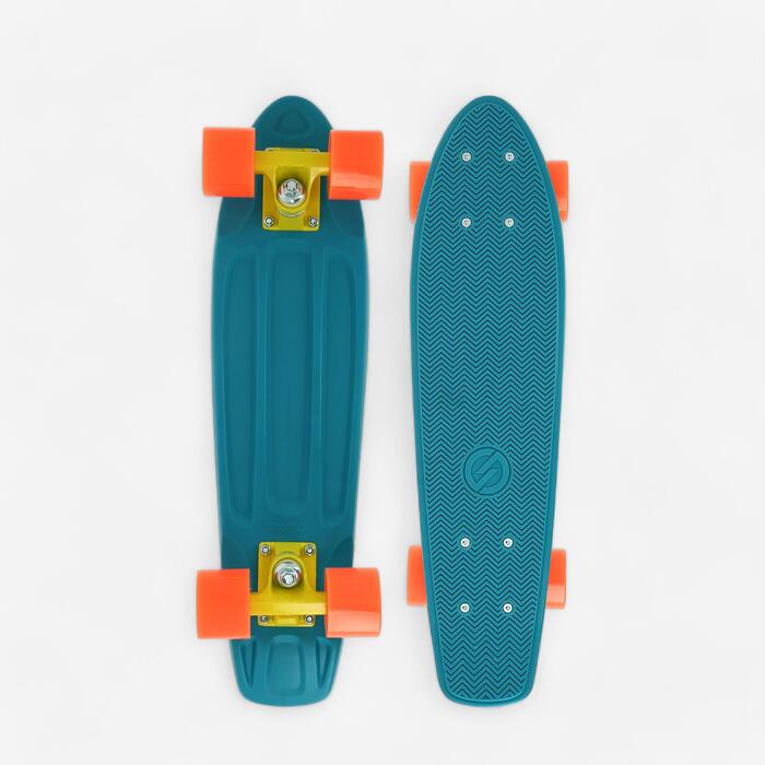 Oxelo Cruiser skateboard Yamba blauw koraal Decathlon.nl