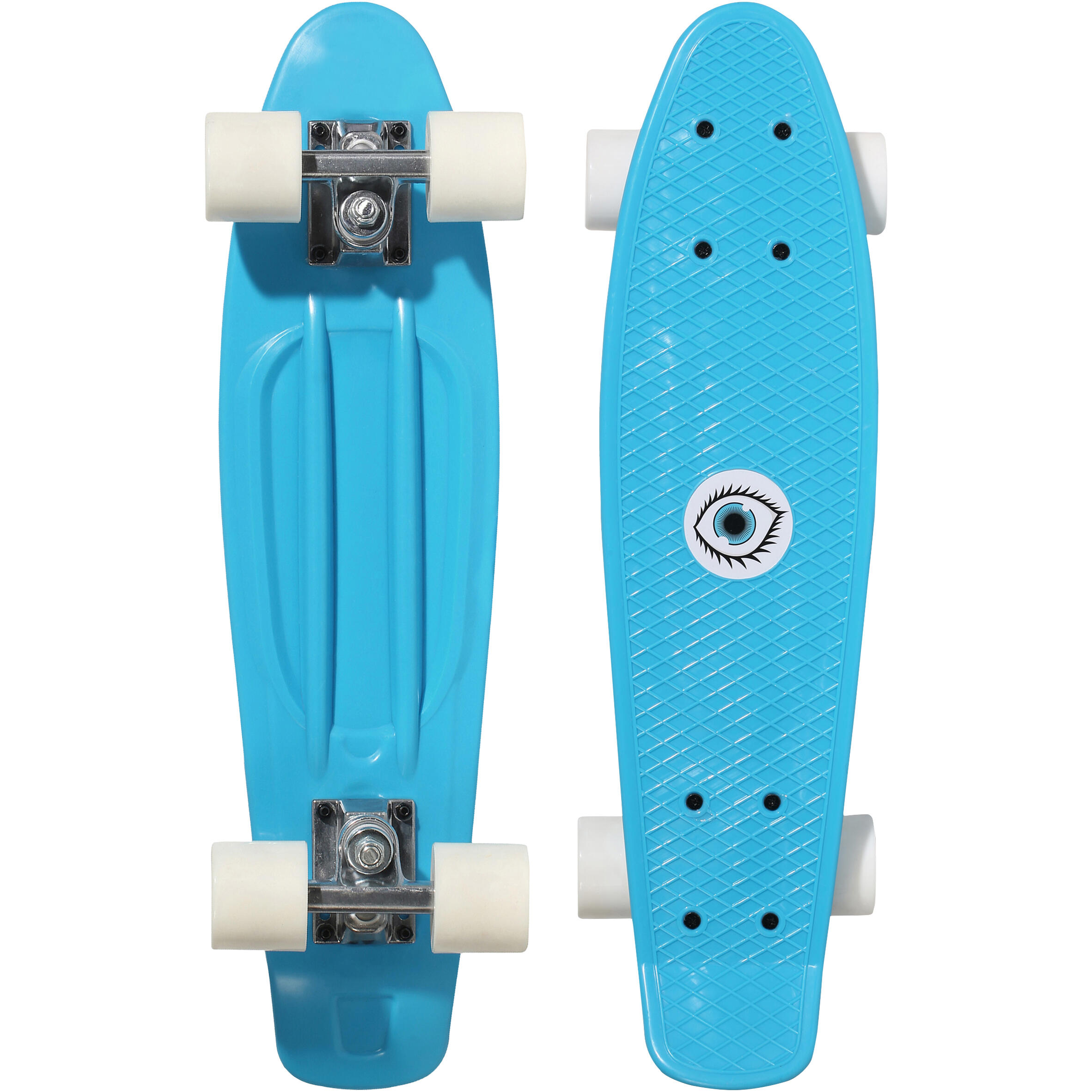 Mini skateboard plastic PLAY 500 Albastru Copii 500 imagine noua