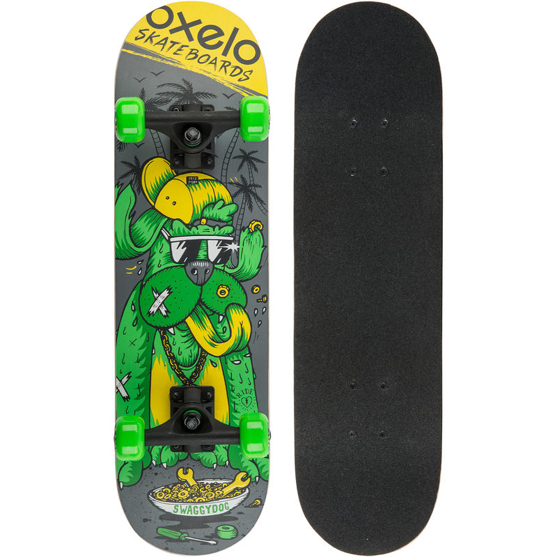 Play 3 Dog Kids Skateboard - Green Play 3 Dog Kids Skateboard - Green