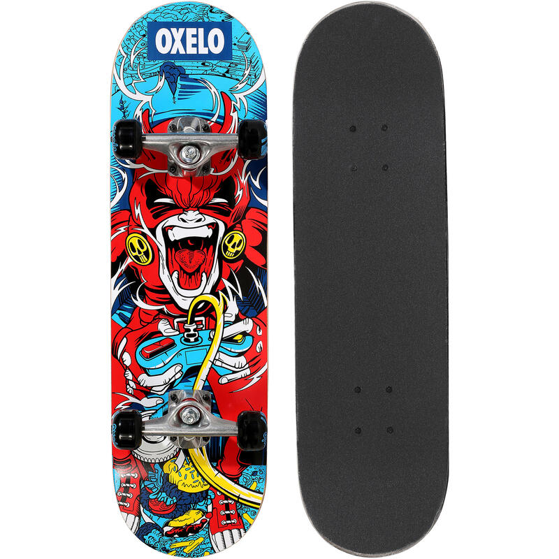Mid 100 Gamer Kids' Skateboard 3-7 Years - Red Mid 100 Gamer Kids' Skateboard 3-7 Years - Red