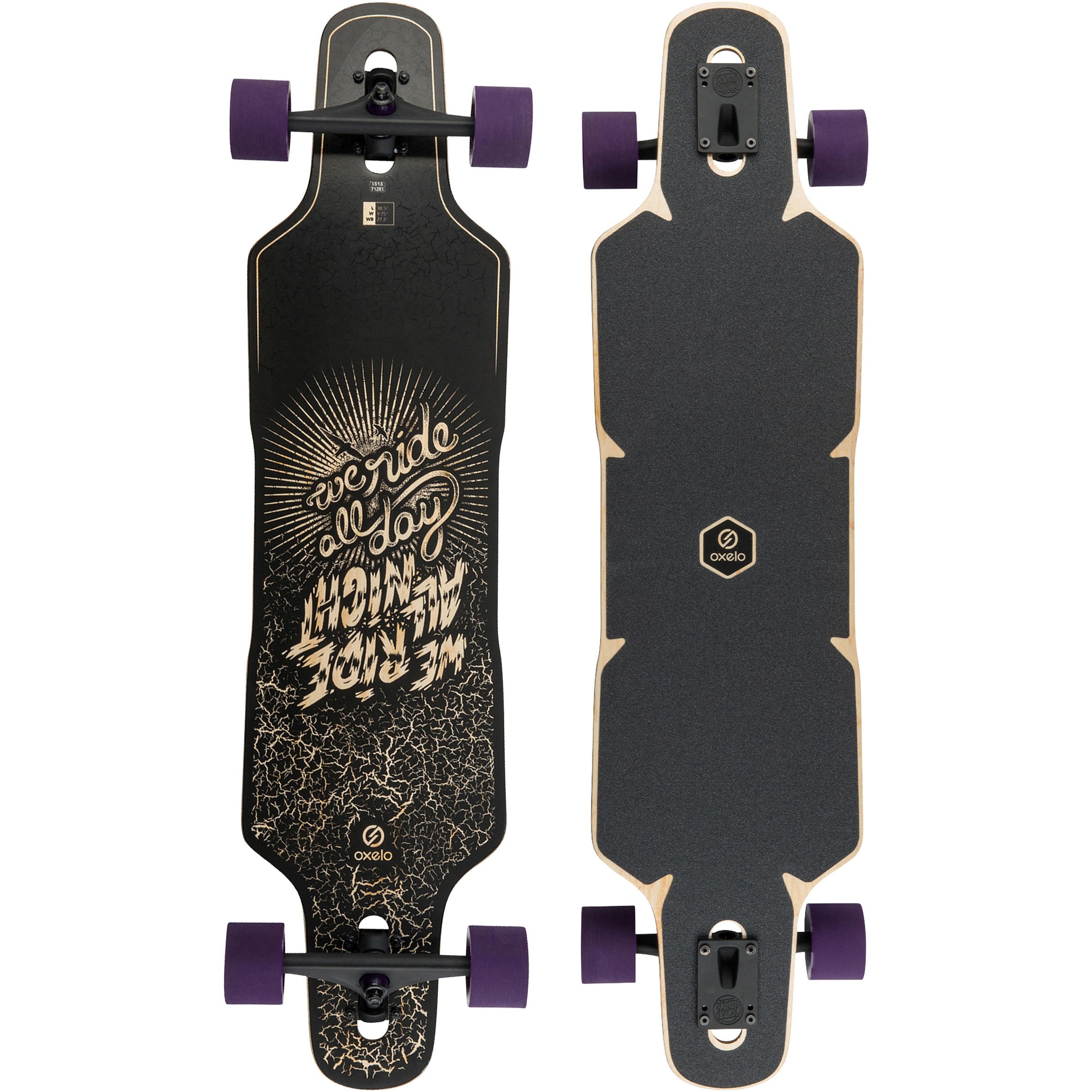 Drop Race Longboard Black Decathlon