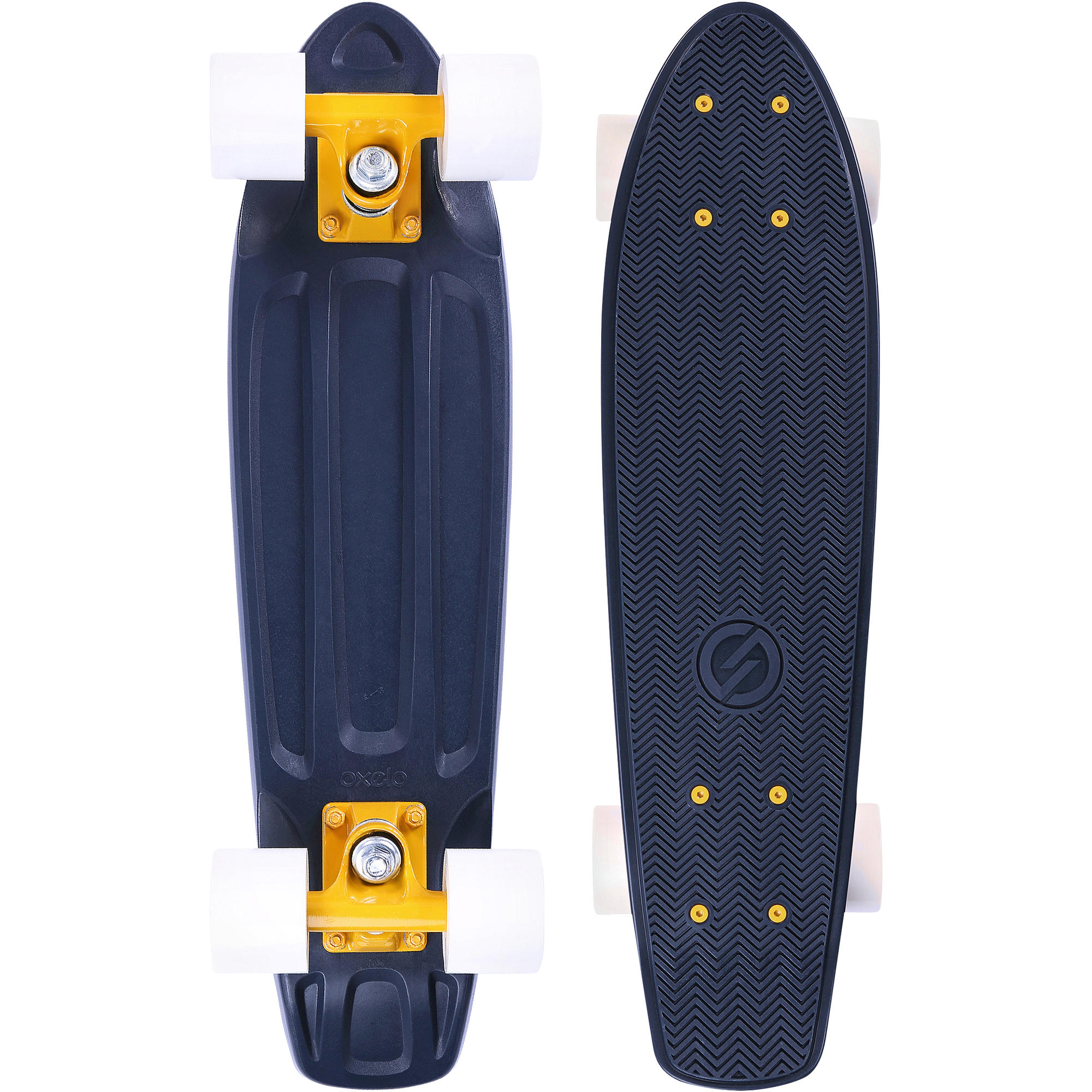 yamba_cruiser_skateboard_ _petroleum_black_oxelo_8352611_1134044